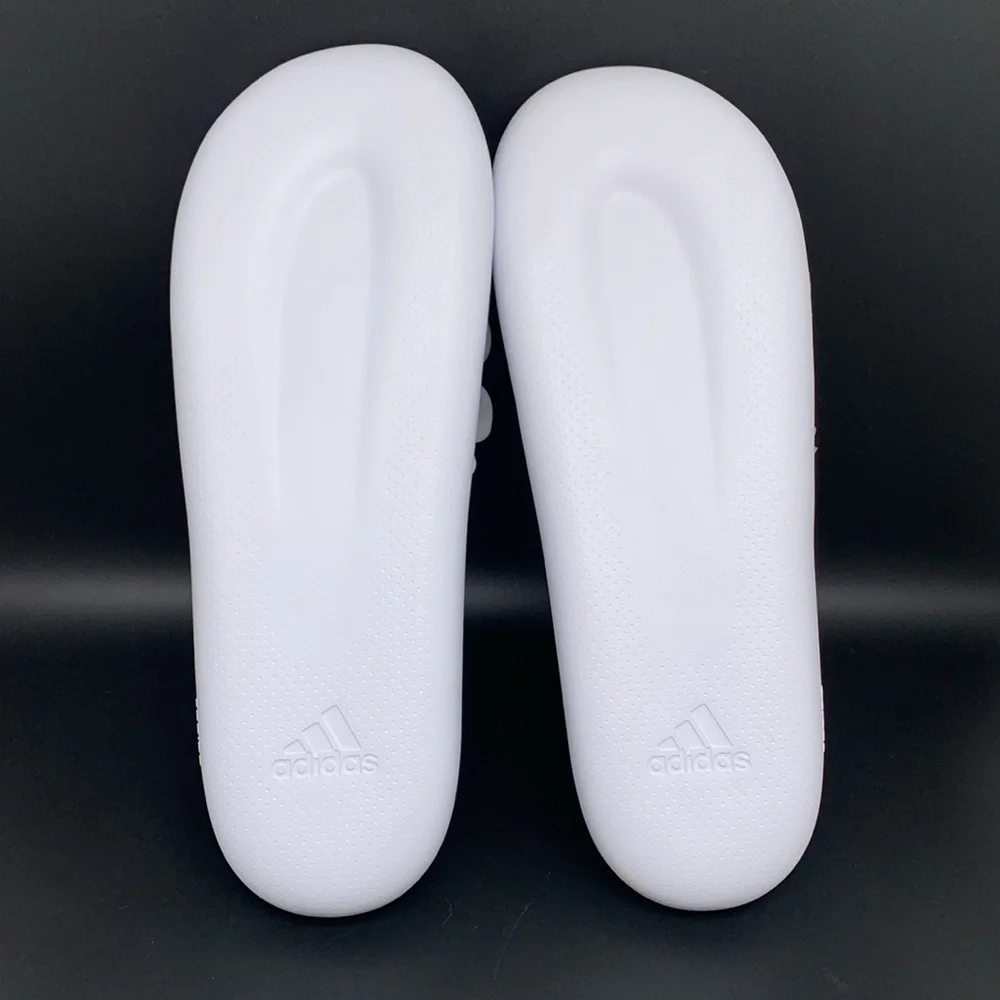 Adidas Adilette Zplaash White Slides Men's Sz 12 Women's Sz 13 NWT‎
